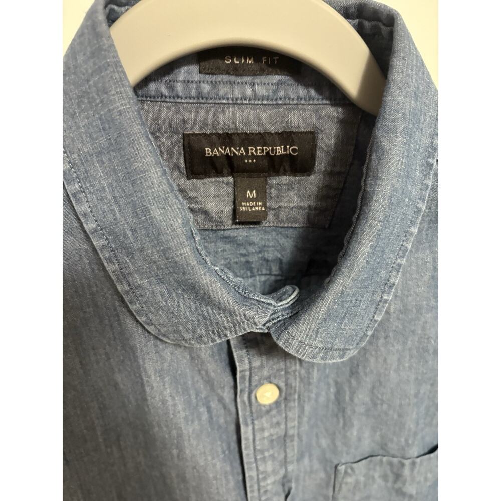 Banana Republic Men’s Casual Button Down Slim Fit Shirt Size Medium